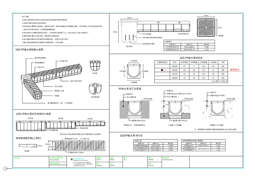 10型PP截水溝(圖說pdf)